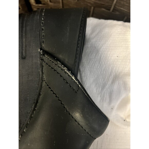Dansko Professional Black Stapled Leather Clogs Wood Look Women's EU 39/US 8-8.5 - Picture 7 of 10